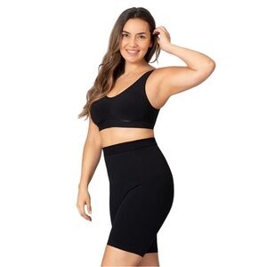 Shapermint Essentials The Classic Fresh Control Mid-Waist Shaper Bike Shorts L